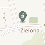 Punkt Apteczny w Zielonej na mapie