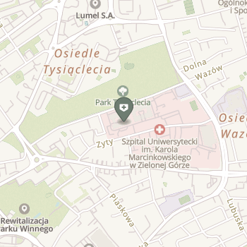 Szpital Uniwersytecki Imienia Karola Marcinkowskiego w Zielonej Górze na mapie
