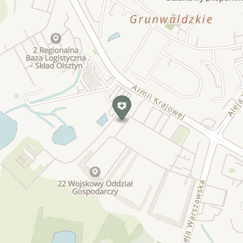 Ambulatorium 22 Wog Olsztyn na mapie