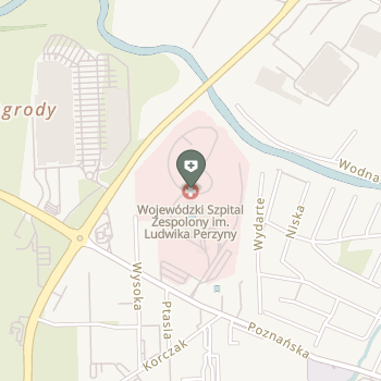 Wojewódzki Szpital Zespolony im. Ludwika Perzyny w Kaliszu na mapie