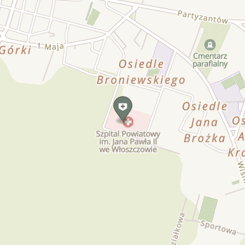 Zespół Opieki Zdrowotnej we Włoszczowie - Szpital Powiatowy im. Jana Pawła II na mapie