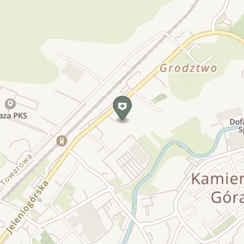 Powiatowe Centrum Zdrowia w Kamiennej Górze na mapie