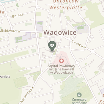 Zespół Zakładów Opieki Zdrowotnej w Wadowicach na mapie