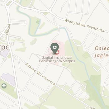 SPZZOZ w Sierpcu na mapie