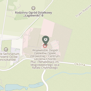 Wojewódzki Zespół Zakładów Opieki Zdrowotnej Centrum Leczenia Chorób Płuc i Rehabilitacji w Łodzi na mapie