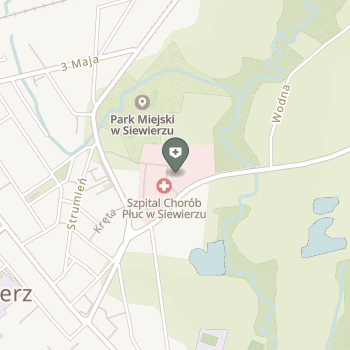 Szpital Chorób Płuc w Siewierzu na mapie