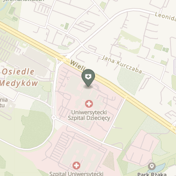 Uniwersytecki Szpital Dziecięcy w Krakowie na mapie