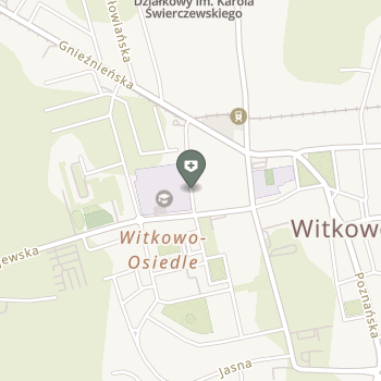 Wojskowa Specjalistyczna Przychodnia Lekarska SPZOZ w Witkowie na mapie