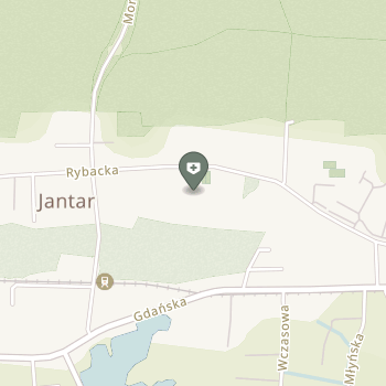 Szpital Rehabilitacyjny Jantar na mapie