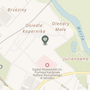 Ambulatorium z Izbą Chorych Zakładu Karnego w Sieradzu na mapie