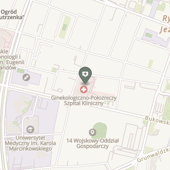 Ginekologiczno - Położniczy Szpital Kliniczny im. Heliodora Święcickiego Uniwersytetu Medycznego im. Karola Marcinkowskiego w Poznaniu na mapie