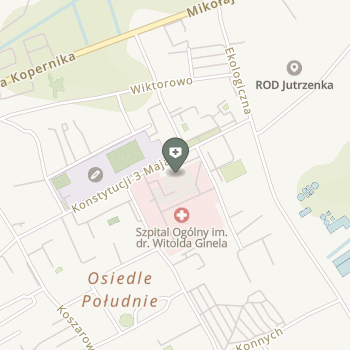 Szpital Ogólny im. Dr Witolda Ginela w Grajewie na mapie