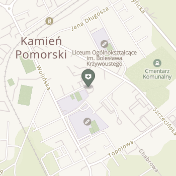Szpital w Kamieniu Pomorskim na mapie