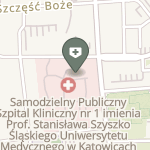 SPSK nr 1 im. prof. Stanisława Szyszko Śląskiego Uniwersytetu Medycznego w Katowicach na mapie