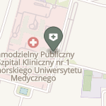 Uniwersytecki Szpital Kliniczny nr 1 im. prof. Tadeusza Sokołowskiego Pum w Szczecinie na mapie