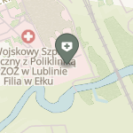 118 Szpital Wojskowy z Przychodnią SPZOZ w Ełku na mapie