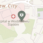 Szpital Powiatowy w Wodzisławiu Śląskim na mapie