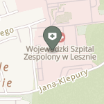 Wojewódzki Szpital Wielospecjalistyczny im. dr. Jana Jonstona w Lesznie na mapie